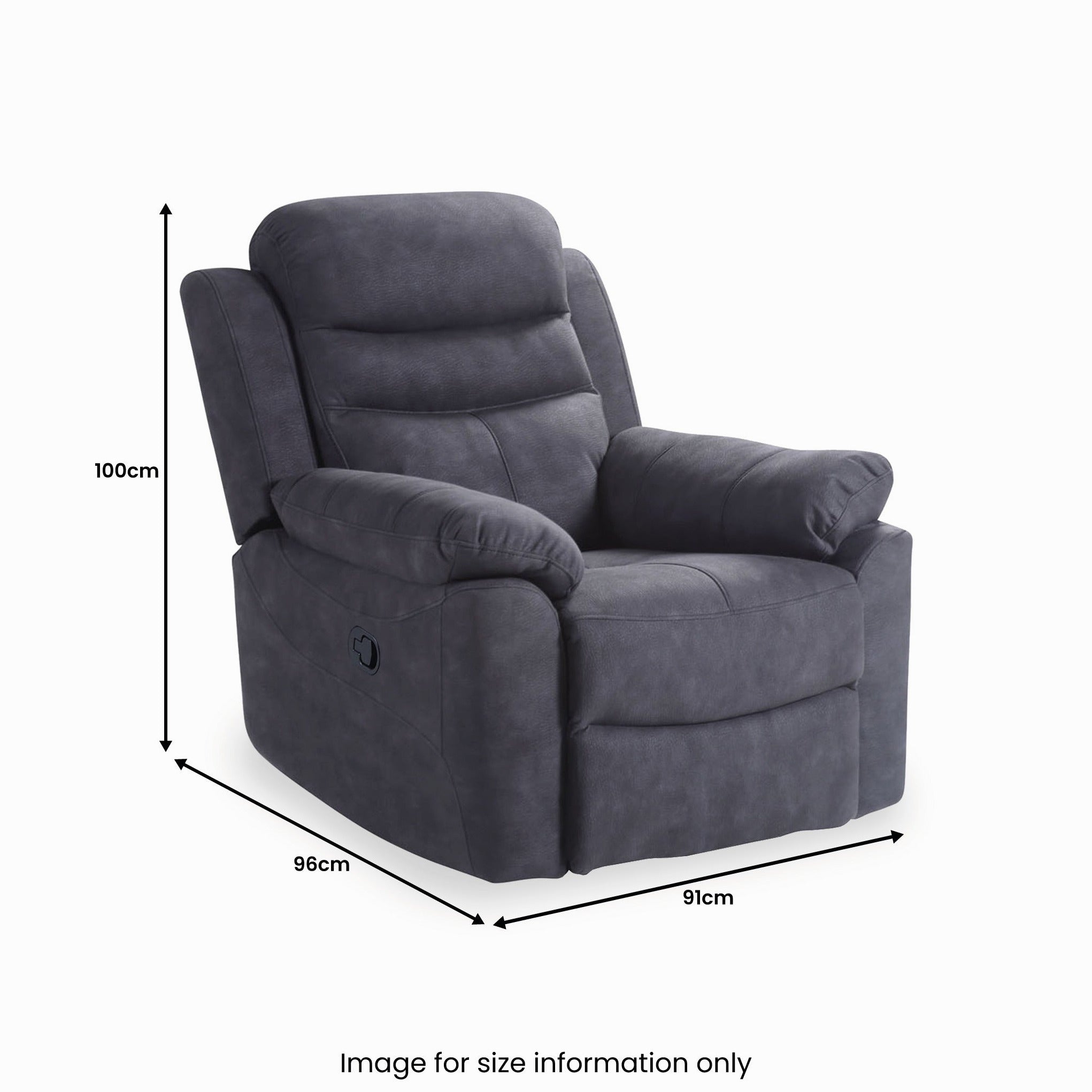 Fauteuil inclinable électrique gris anthracite