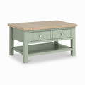 Table basse en bois massif avec tiroir