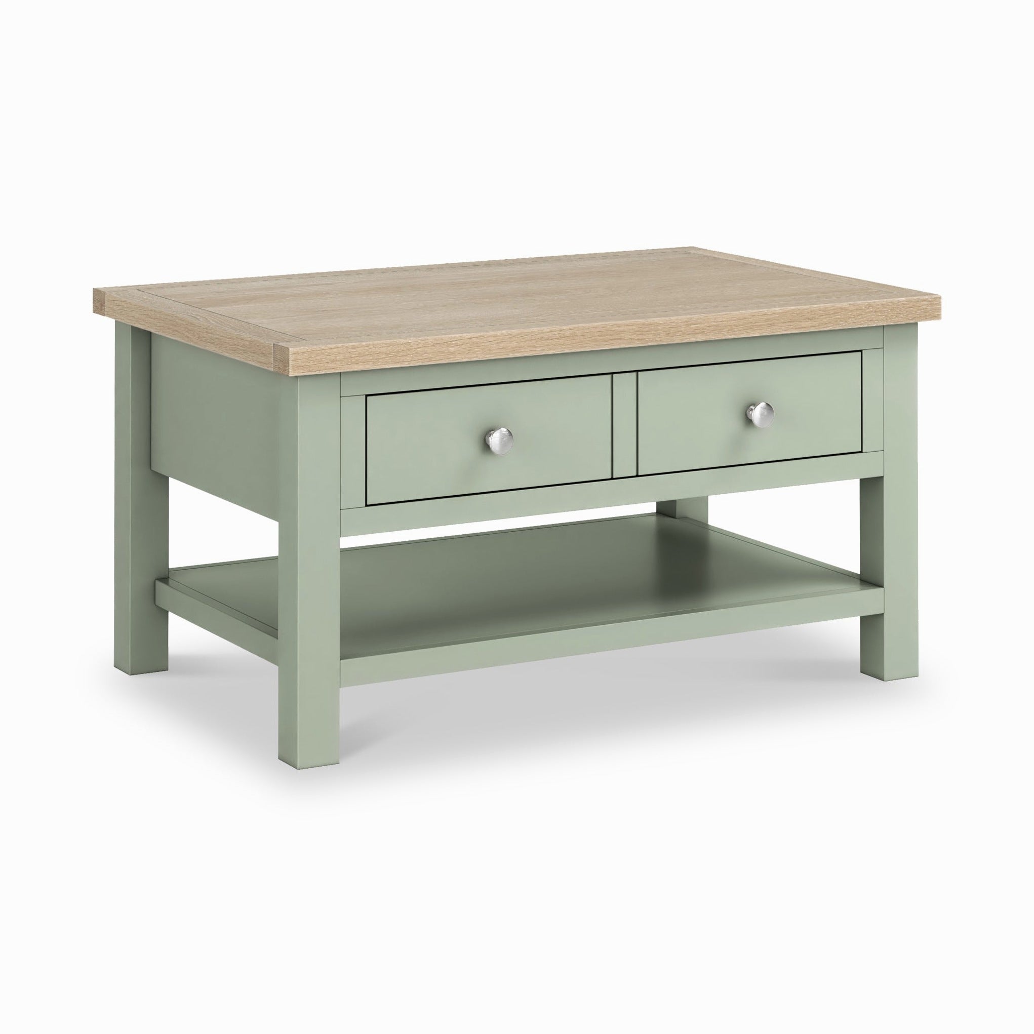 Table basse en bois massif avec tiroir