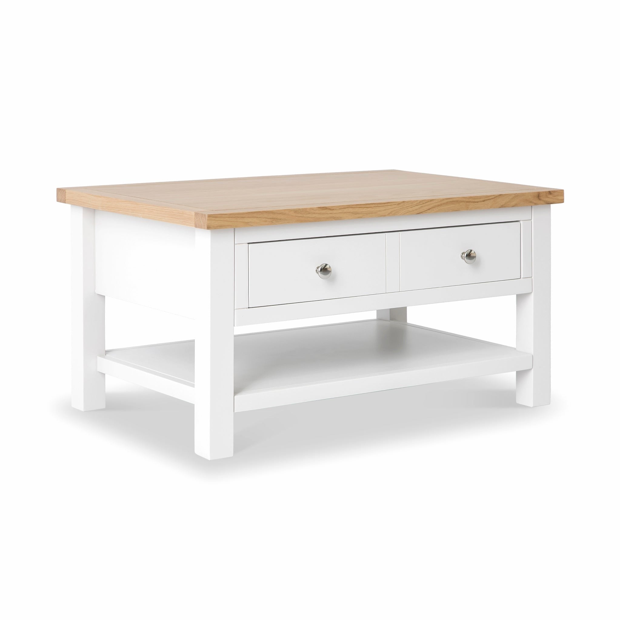 Table basse en bois massif avec tiroir